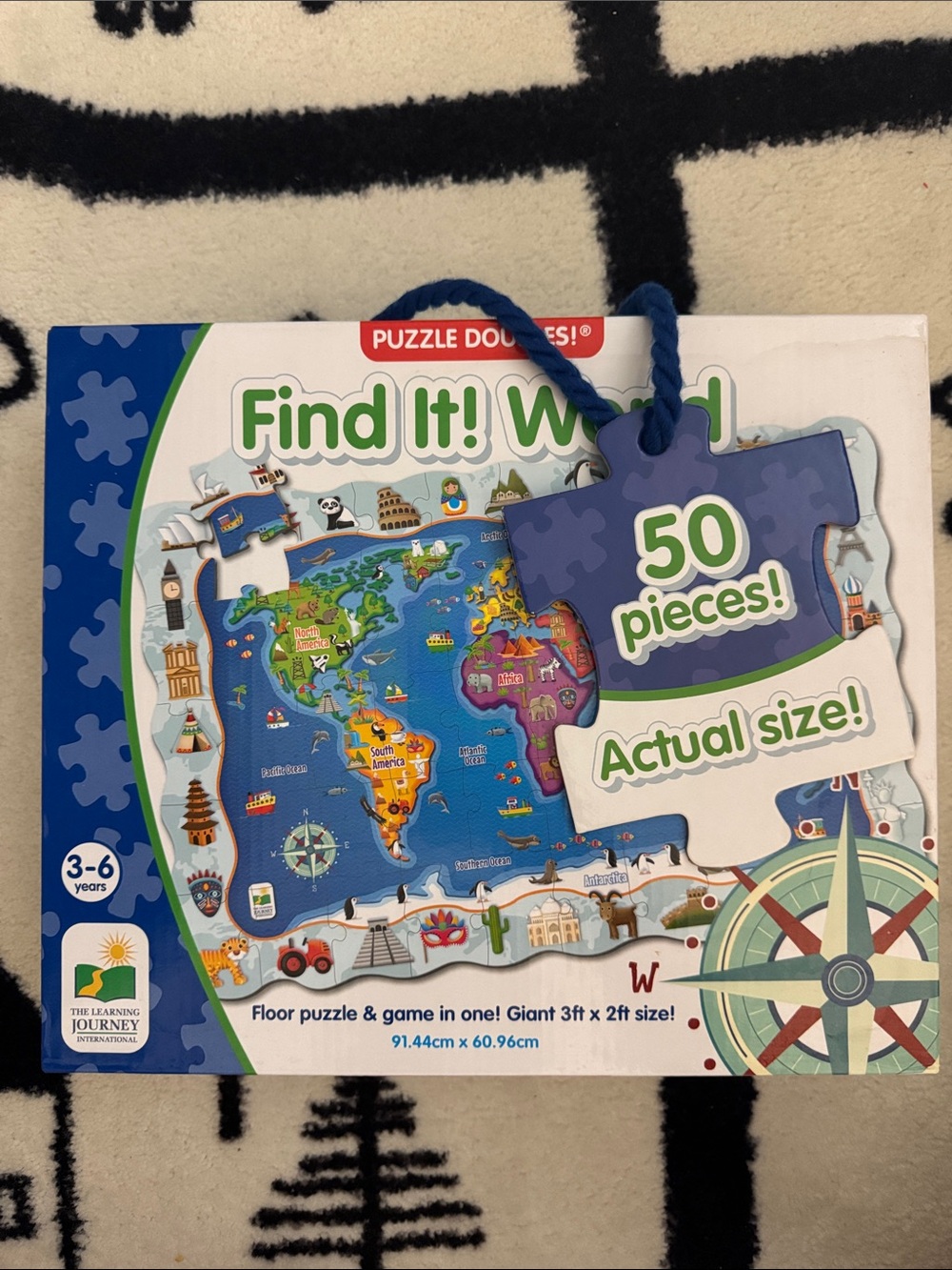 The Learning Journey Find It! World Giant Puzzle